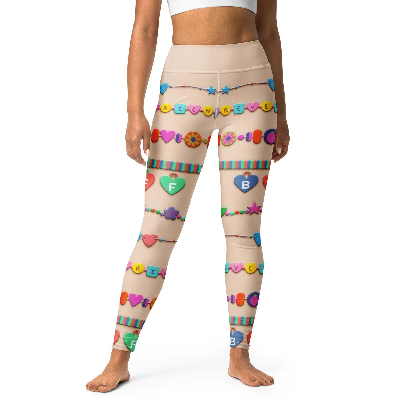 Friendship Bracelet Yoga Leggings Cashmere