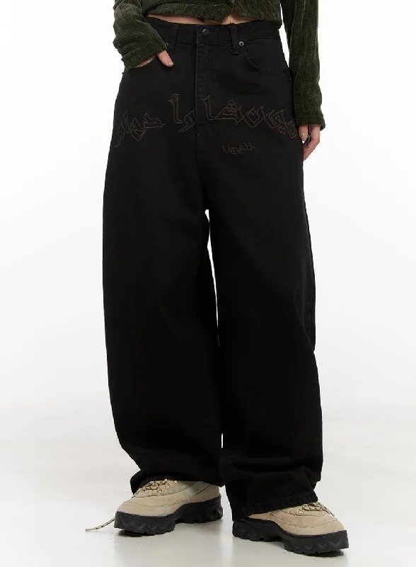 Yasmin Denim Wide Fit Jeans CD413 Casual Women's Japanese 