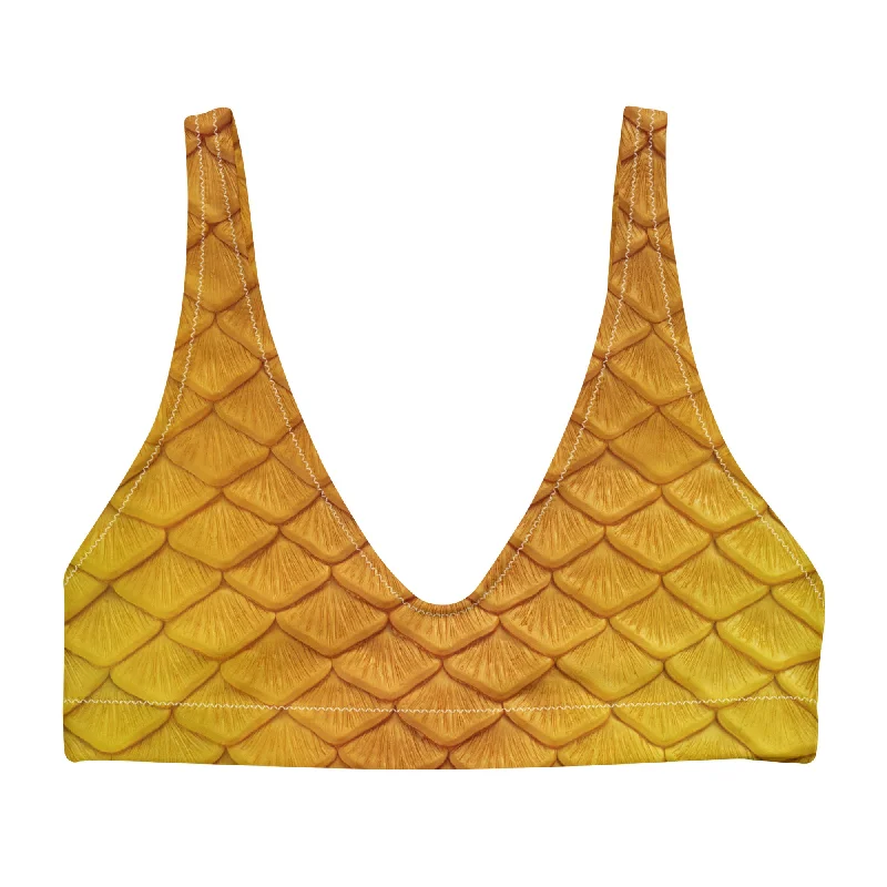 Golden Hour Recycled Padded Bikini Top Compression