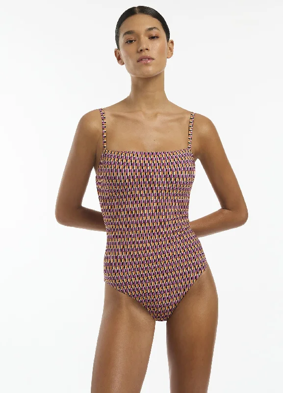 Lumiere Square Neck Tank One Piece - Wine Cup Tough Women's Military - inspired