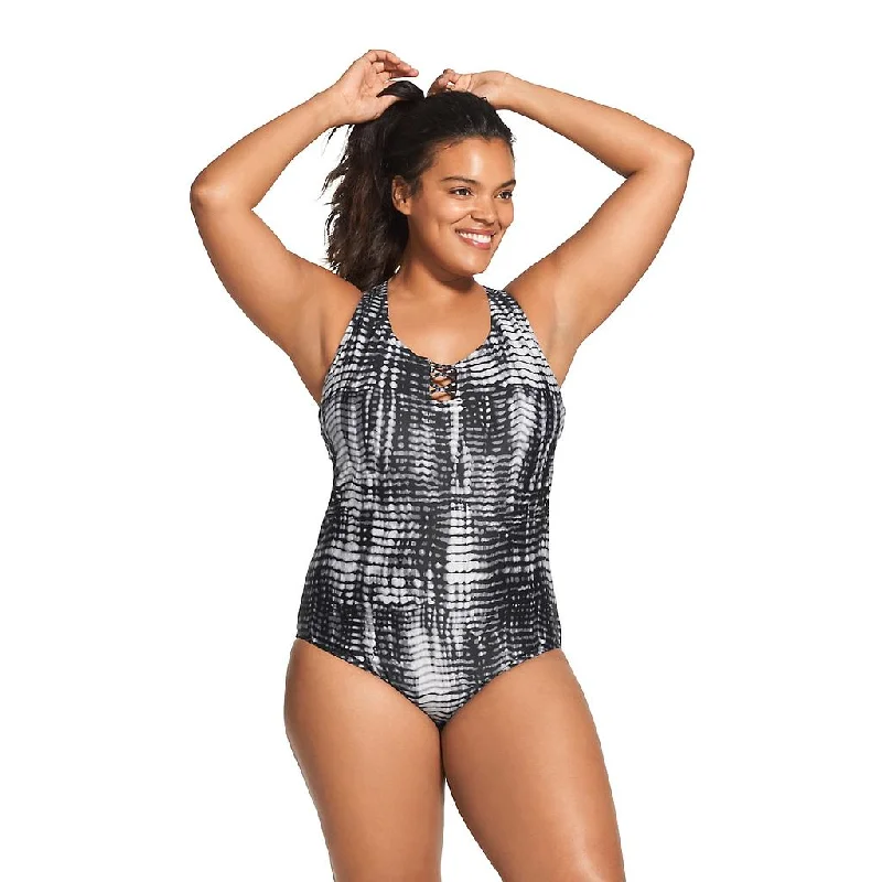Speedo Knotted Crisscross One Piece Hip Women's Retro