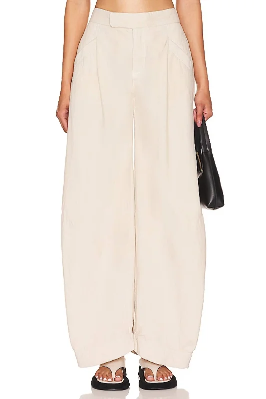 Tegan Washed Barrel Trouser In Washed Out Unique Women's Upcycled