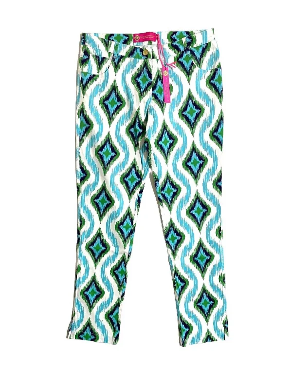 Women's Casual Stretch Printed Pants In Multicolor Traditional Women's 