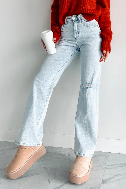 DOORBUSTER Demi High Rise Flying Monkey 90's Vintage Flare Jeans (Light) Vacation