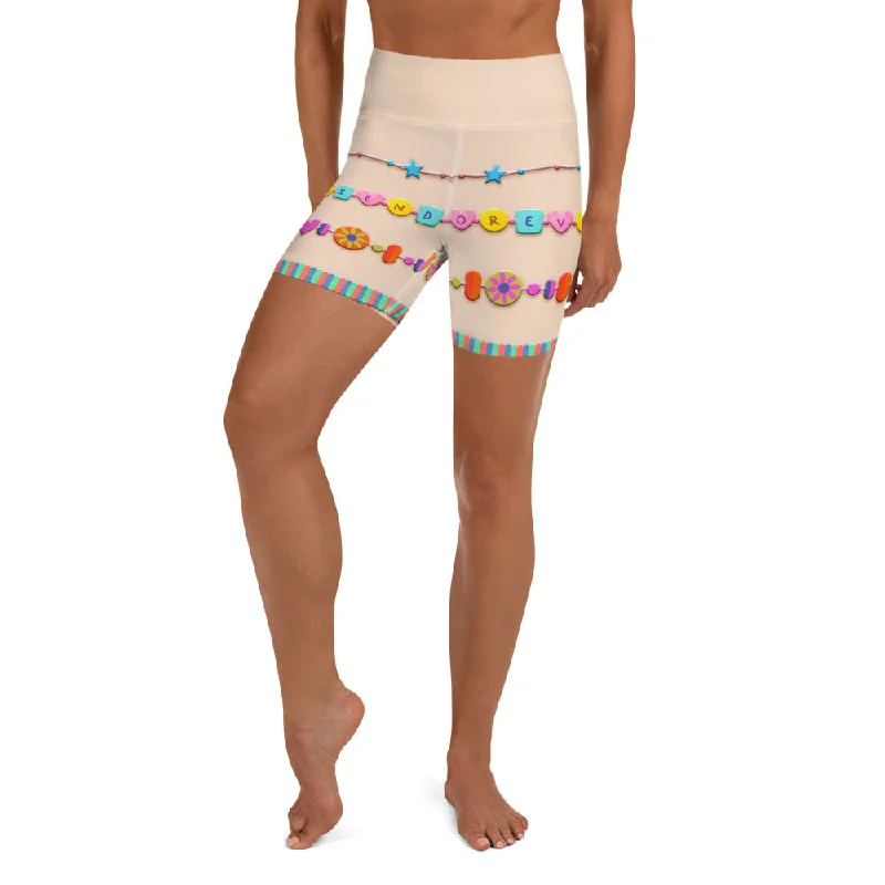 Friendship Bracelet Yoga Shorts European