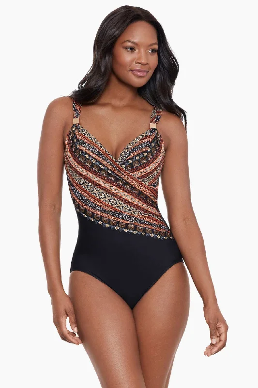 Zwina Siren One Piece Swimsuit Casual Women's Loose - fitting