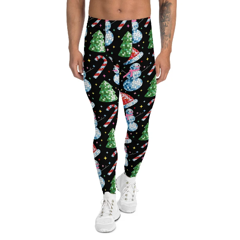 Disco Christmas Men's Leggings Scandinavian