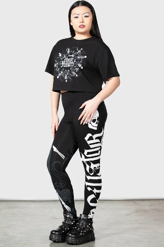Danse Macabre Leggings Cozy Women's Winter