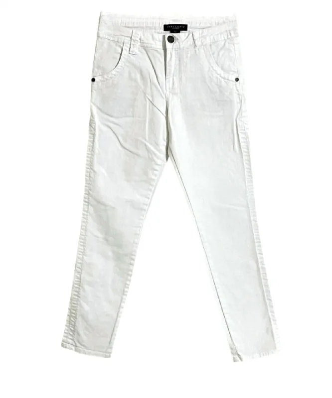 Women's Sanctuary Crop Skinny Stretch Jeans In White Refined Women's 