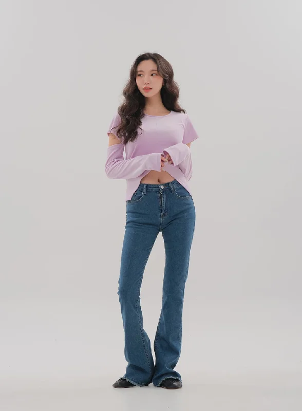 Bootcut Jeans BM7 Dynamic Women's Moto