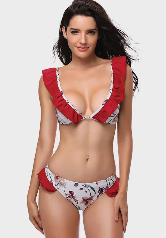 Amitto Push Up Flounce Bikini Streetwear Style for 