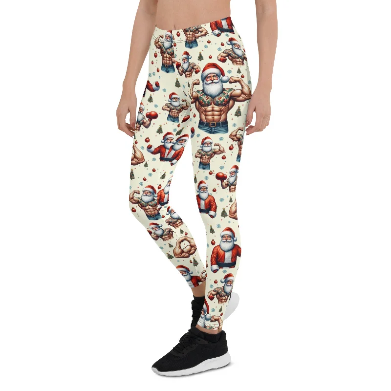 Fit Santa Leggings Minimalist Women's Casual