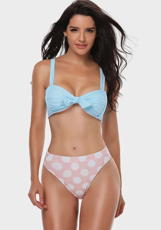 Benvi Dot Print Bikini Traditional Women's 