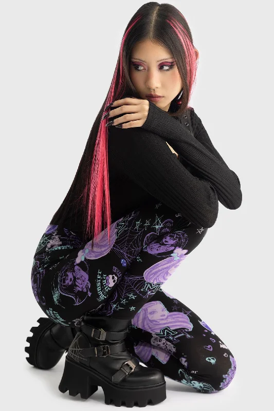 Lets Bolt Leggings Edgy Women's Punk