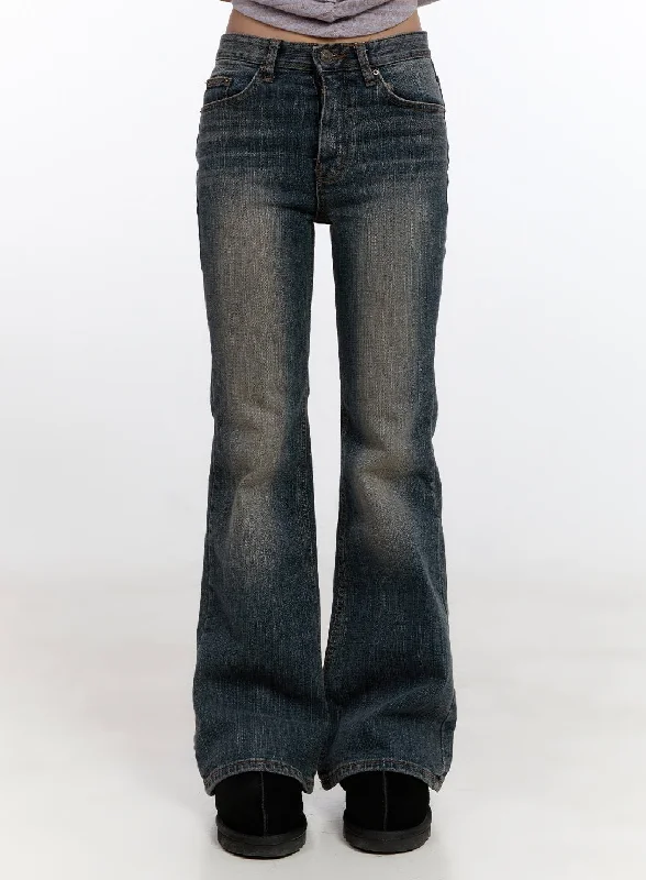 Nadine Cotton Slim Fit Flared Jeans CN425 Athletic Women's High - 