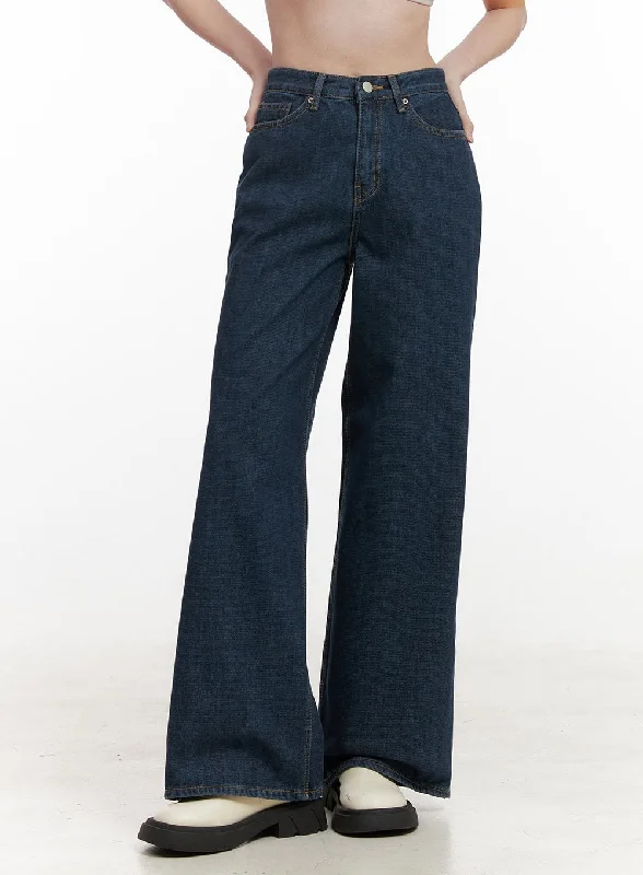 Miranda Cotton Comfort Wide Leg Jeans  OD417 Earthy Women's Hemp - based