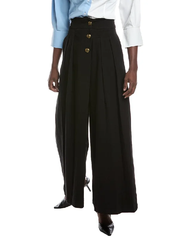 Gracia Wide Leg Pant Classic Women's Pin - striped