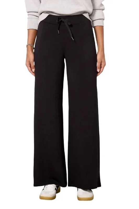 Airessentials Wide Leg Pant In Black Earthy Women's Hemp - based