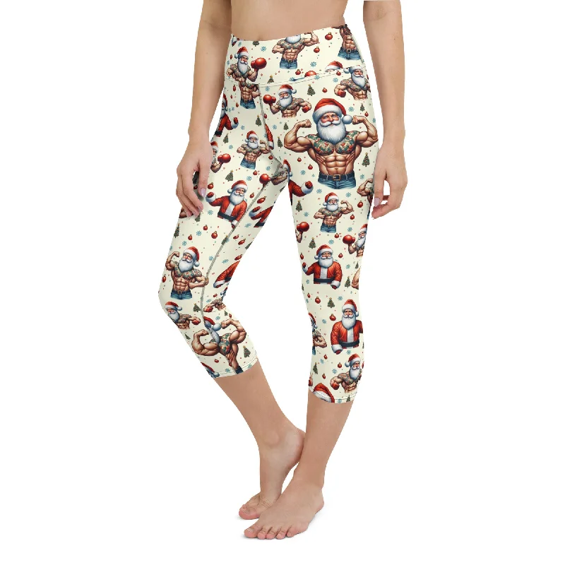 Fit Santa Yoga Capris Geometric