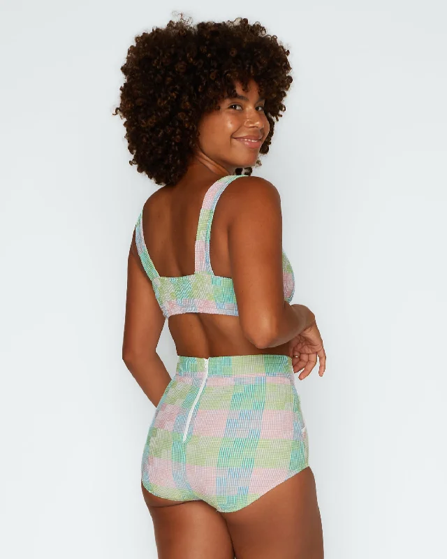 Georgia High Waist Bikini Bottom - Amos Monochromatic Office Style