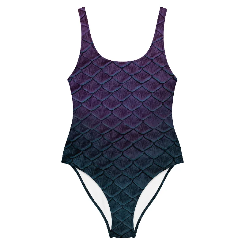Nightshade One-Piece Swimsuit Classic Women's Pin - striped