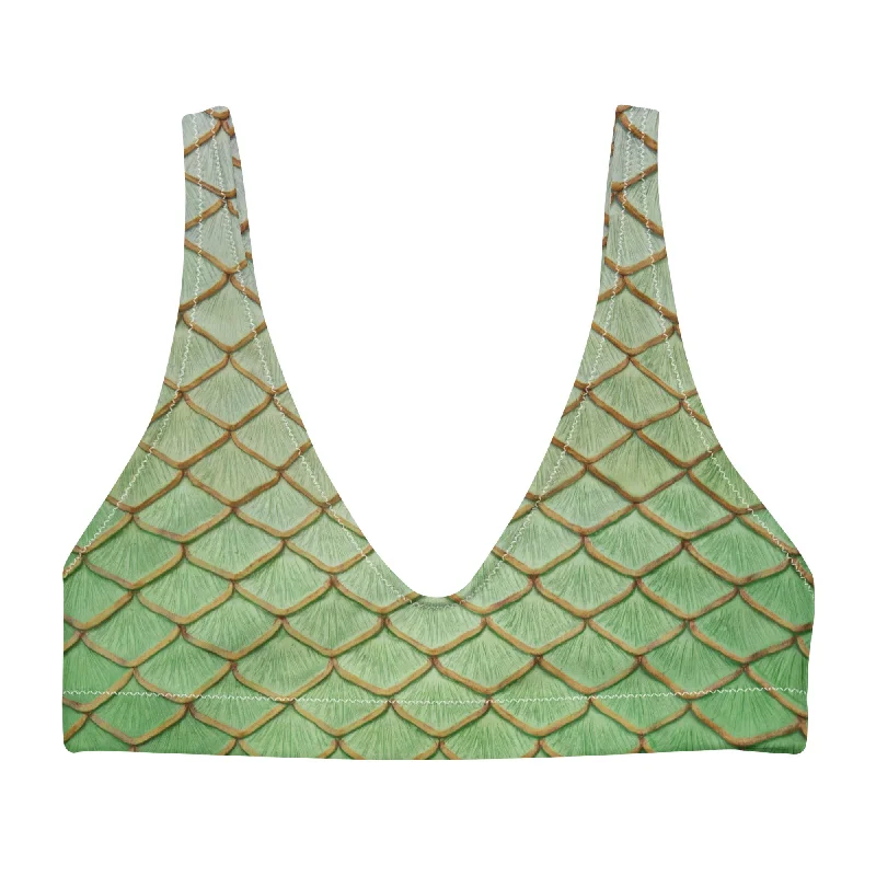 The Luna Moth Recycled Padded Bikini Top Refined Women's 