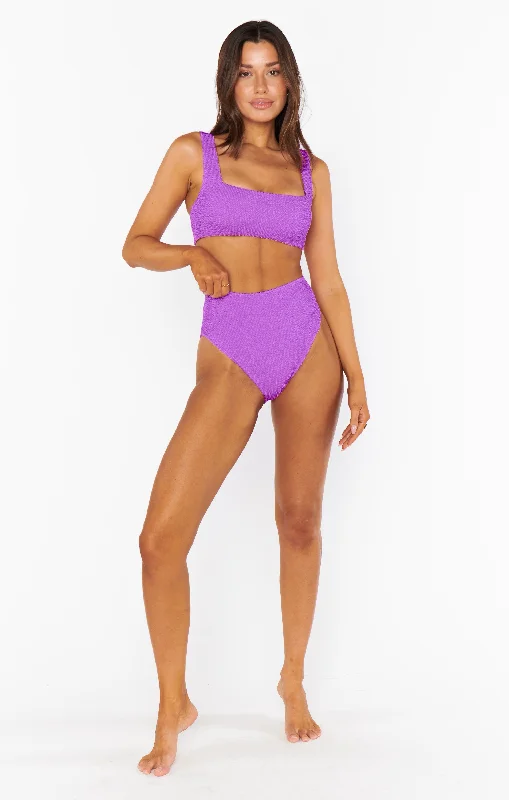 Sail Bottom ~ Ultra Violet Scrunch Sharp Women's Italian