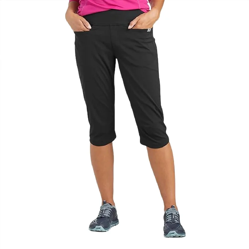 Women's Zendo Capris In Black Practical Women's Multi - 