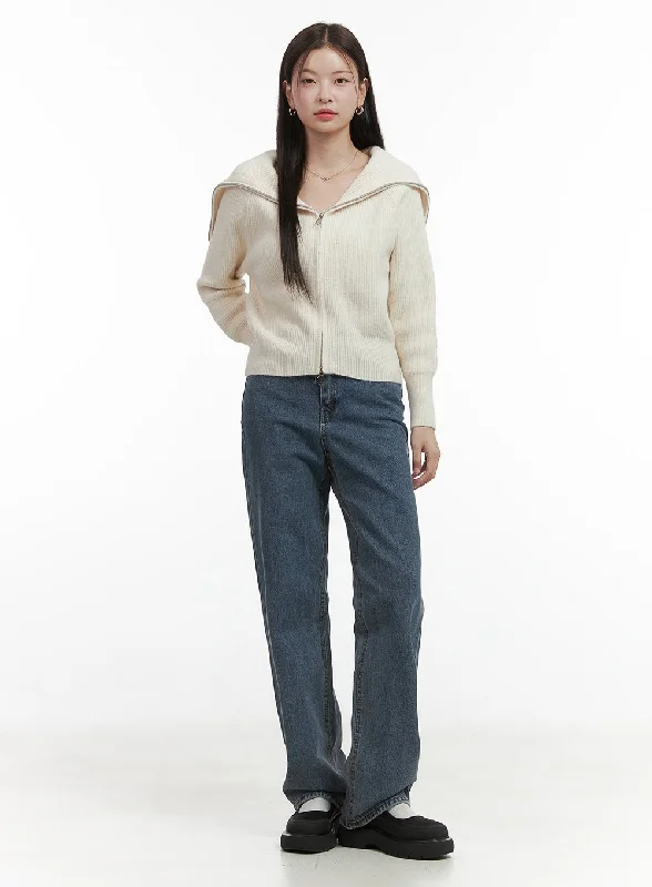 Piper Straight Fit Denim Jeans OO416 Bold Women's Animal Print