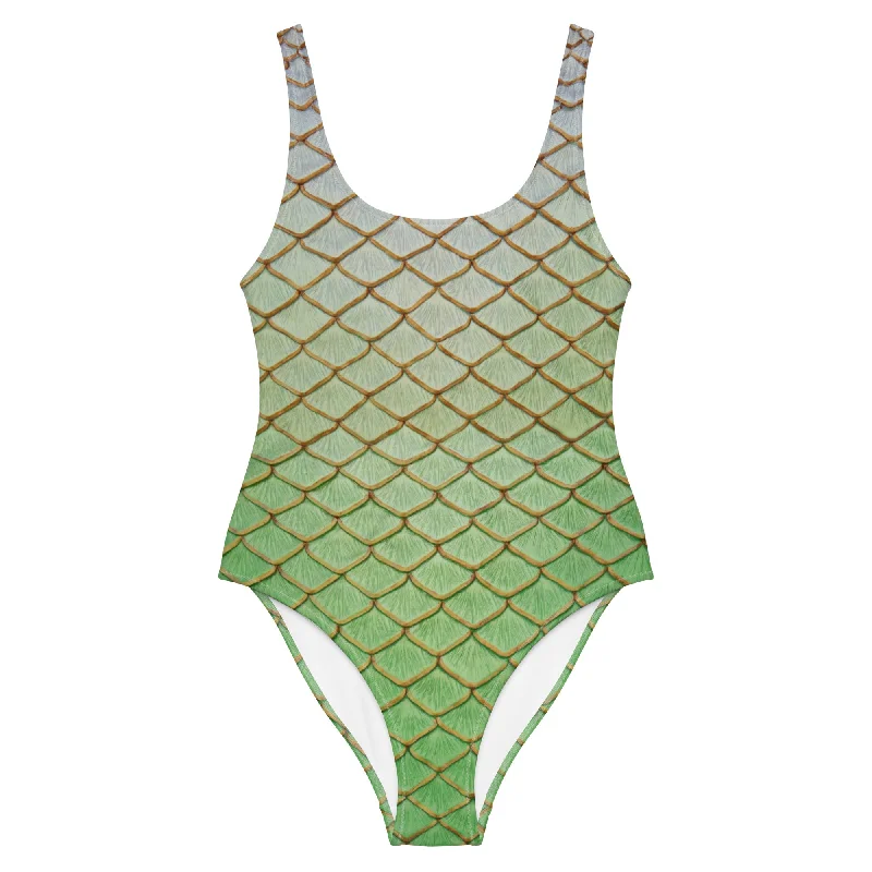 The Luna Moth One-Piece Swimsuit Confident Women's Power