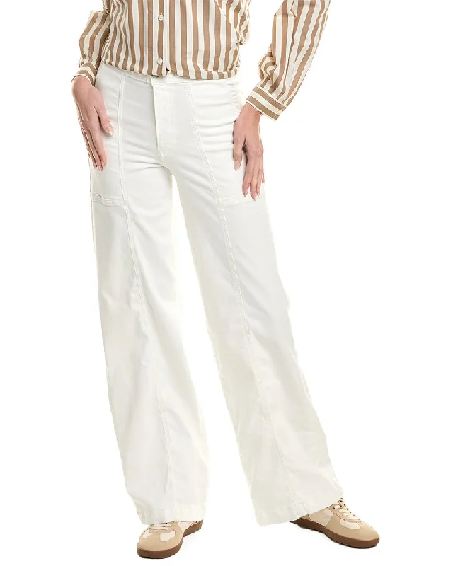 FRAME Denim Braided Waistband Wide Leg Pant Feminine Women's Style 