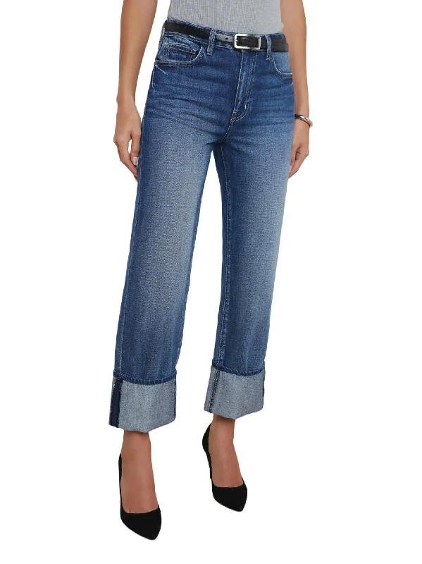Leighton Cuffed Stovepipe Jean In Arco European