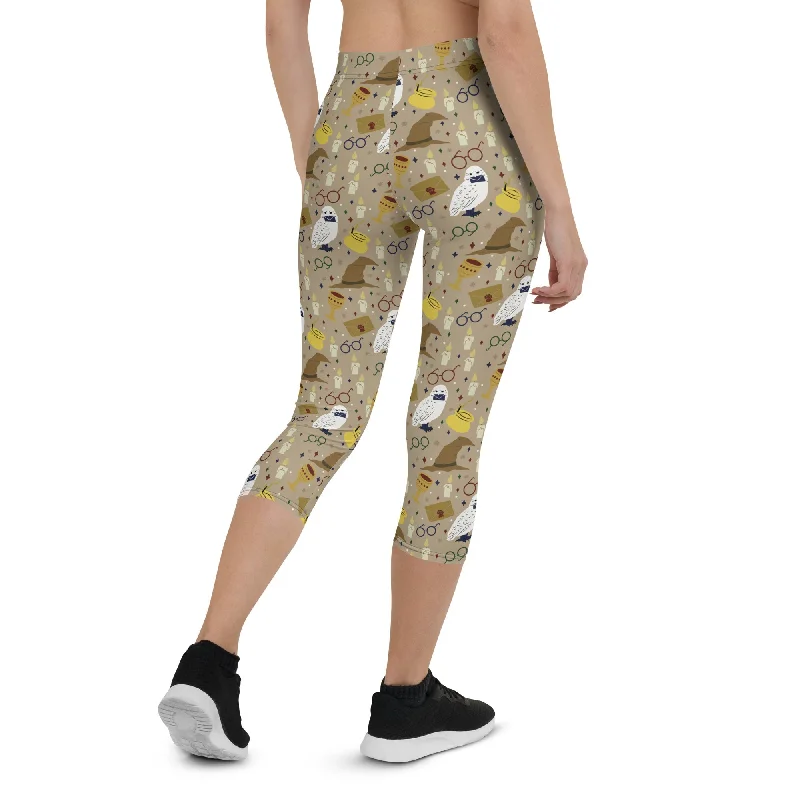 Horcrux Print Capris Refined Women's Hand - crafted