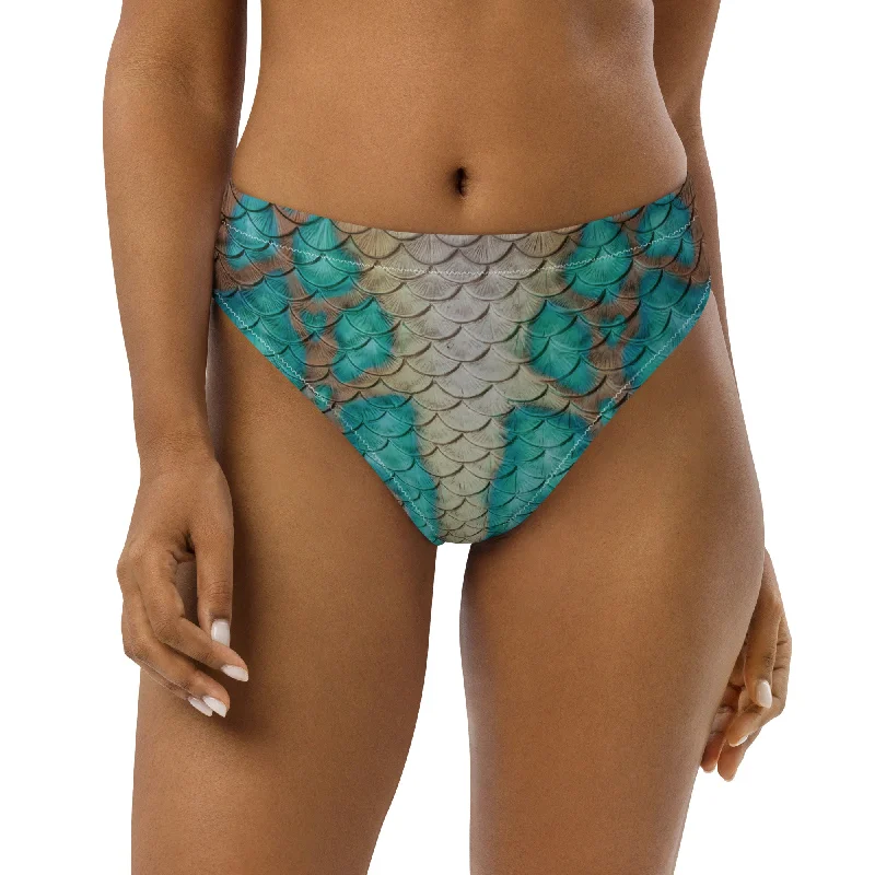 Queen Conch Recycled High-Waisted Bikini Bottom Laid - back Women's Vibe