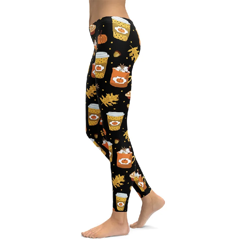 Pumpkin Season Leggings Sophisticated Women's 