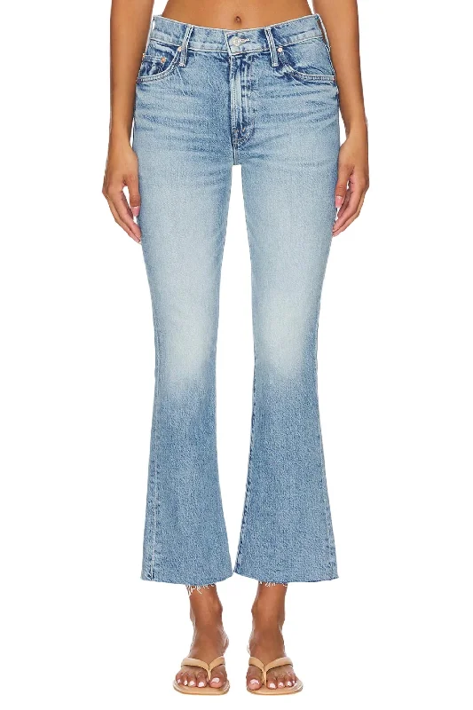 Outsider Flood Flood Fray Jeans In Are We There Yet Tough Women's Military - inspired