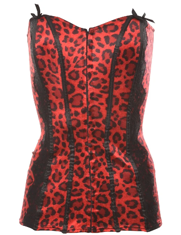 Leopard Print Corset - M Refined Women's Velvet