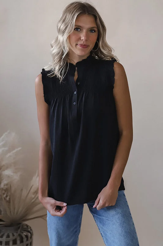 Sulah Black Blouse Cashmere