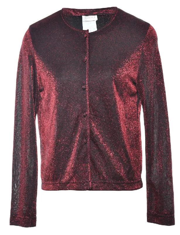 Metallic Evening Blouse - S Business