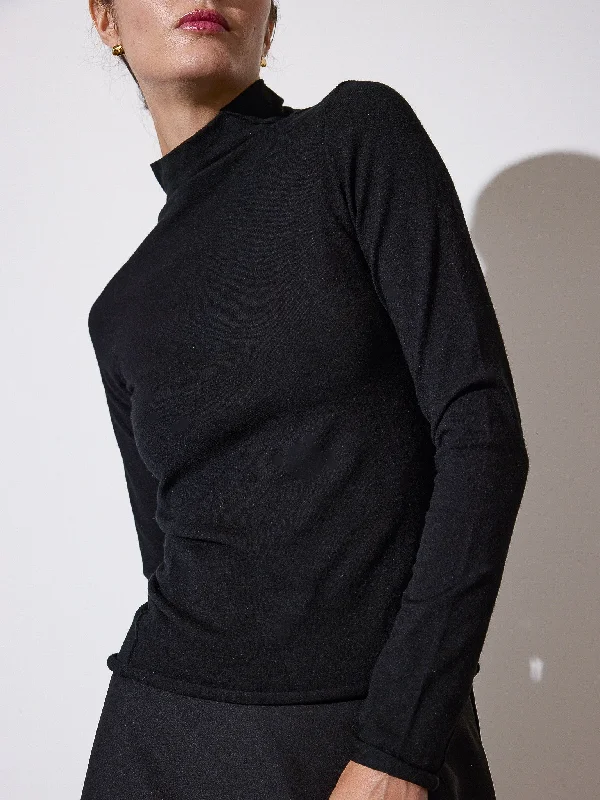 The Anika Mock Neck Top Country