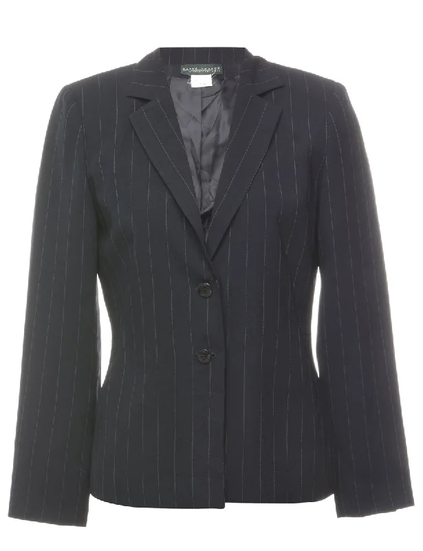 Harvey Benard Striped Blazer - M Feminine Women's Style 
