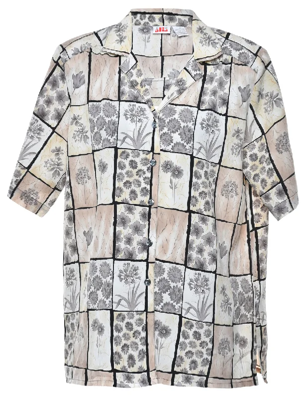 Floral Blouse - L Sleek Women's 