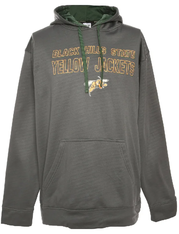 Grey Russell Athletic Printed Hoodie - L Bold Women's Statement