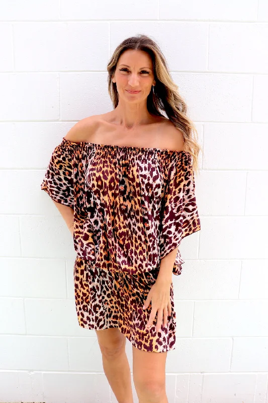 Holiday Dreaming Short Beach Dress/Top In Malawi Laid - back Women's Style