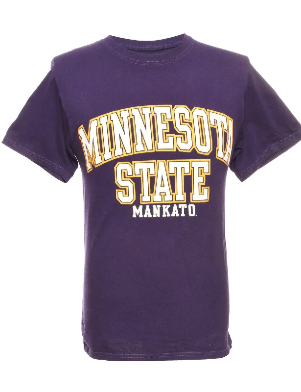 Purple Champion Printed T-shirt - S Classic Women's Pin - striped