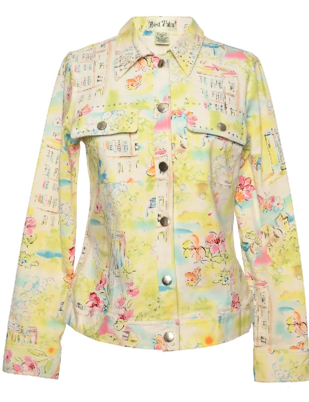 Beaded Lime Green Jacket - M Dynamic Women's High - energy