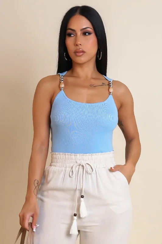 Trinity Crop Top - Blue Elegant Women's Formal 