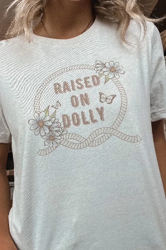 Raised On Dolly Tee Geometric