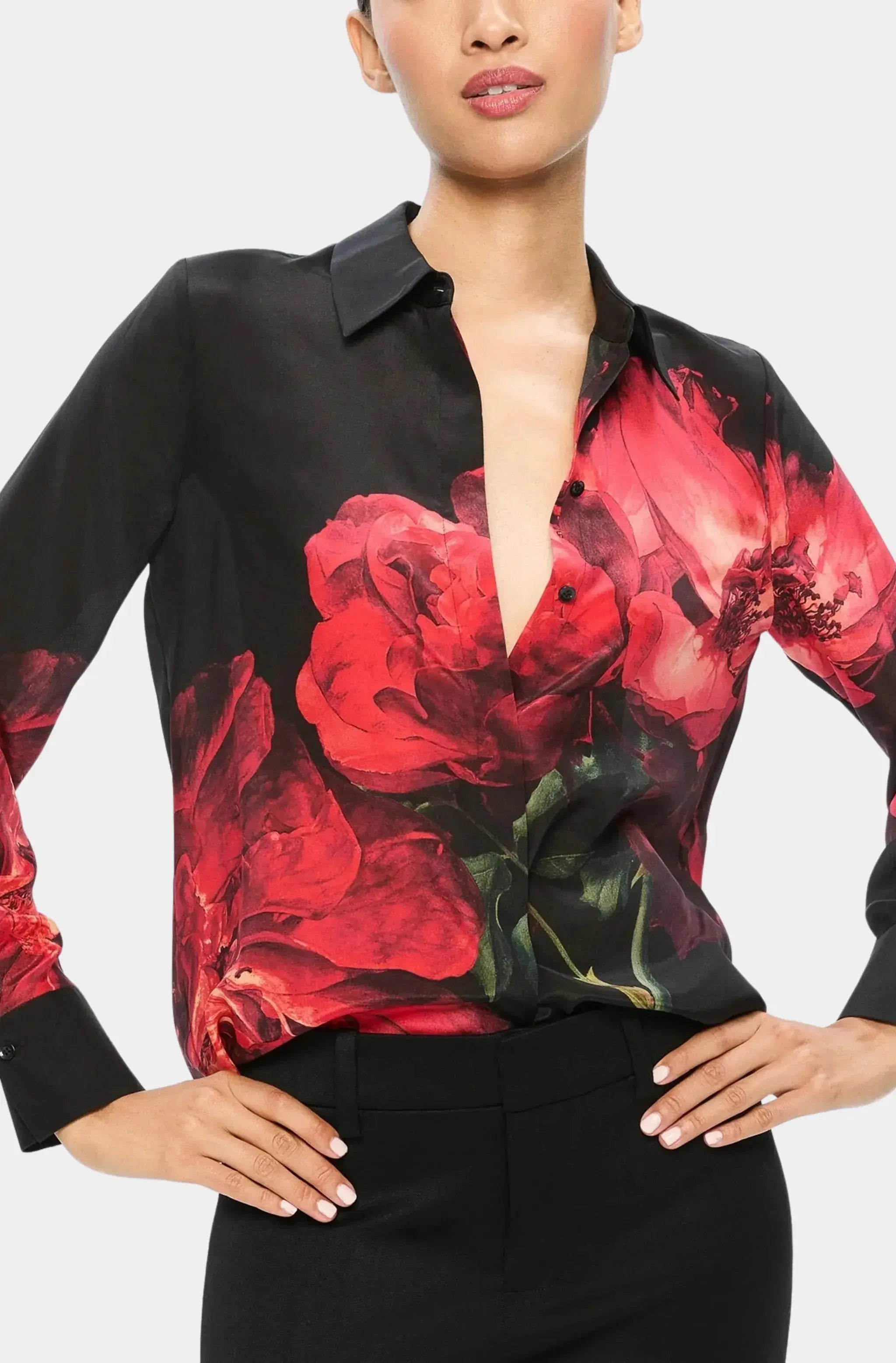 Peony Petals Bright Ruby