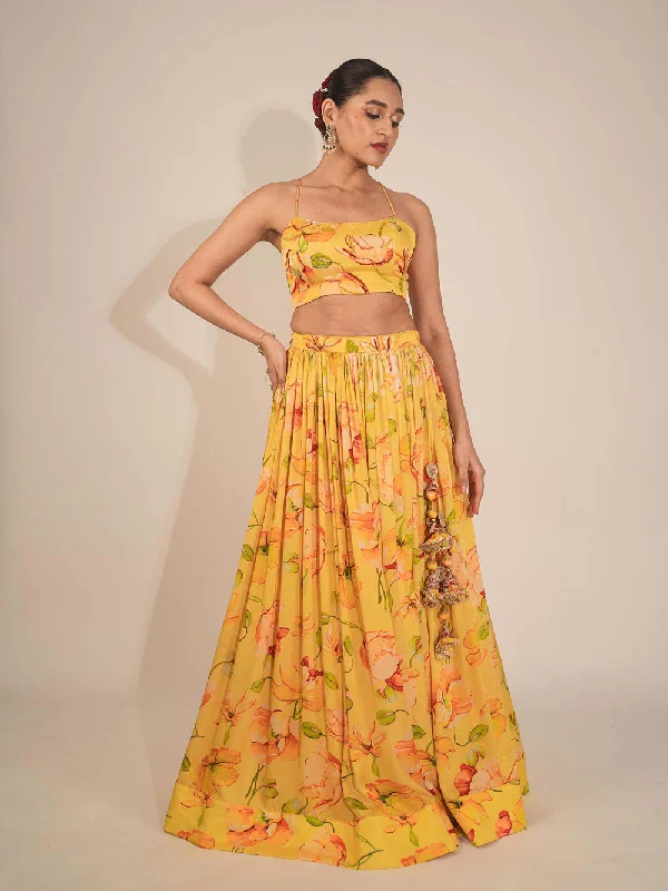 Yellow Peony Blouse Vacation
